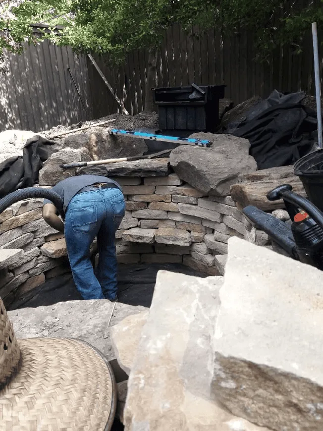 Conroy's Lawn & Landscape Water Features & Drainage project in Keller TX