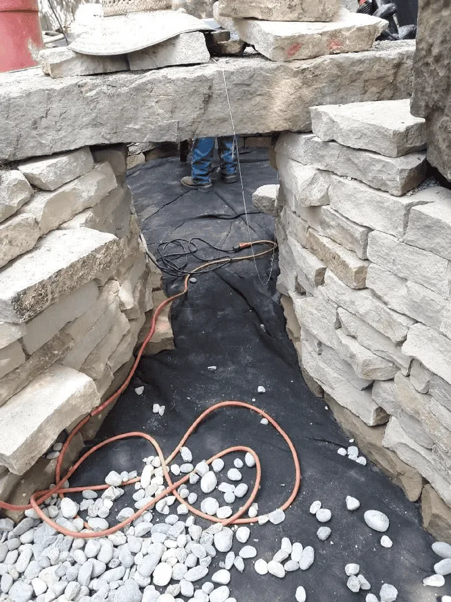 Conroy's Lawn & Landscape Water Features & Drainage project in Keller TX