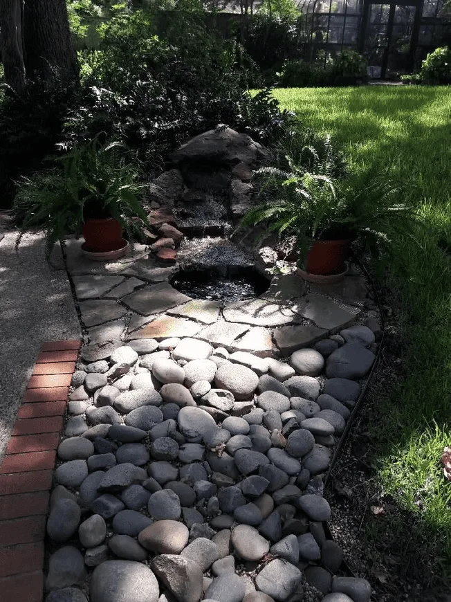 Conroy's Lawn & Landscape Water Features & Drainage project in Keller TX